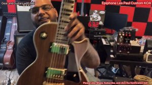 Epiphone Les Paul Custom KOA / StonegateFx news.
