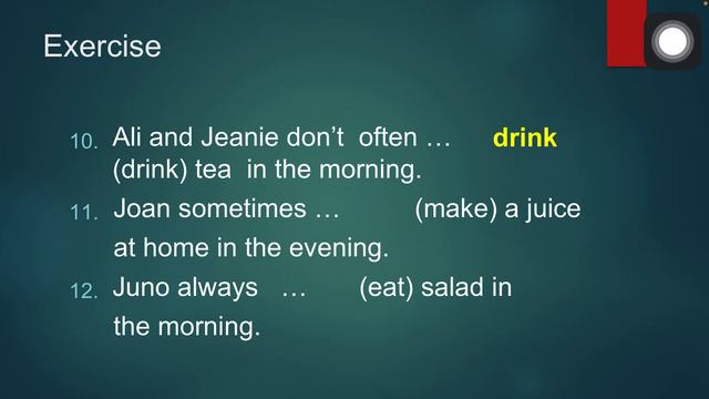 Simple Present Tense (Exercise) смотреть онлайн