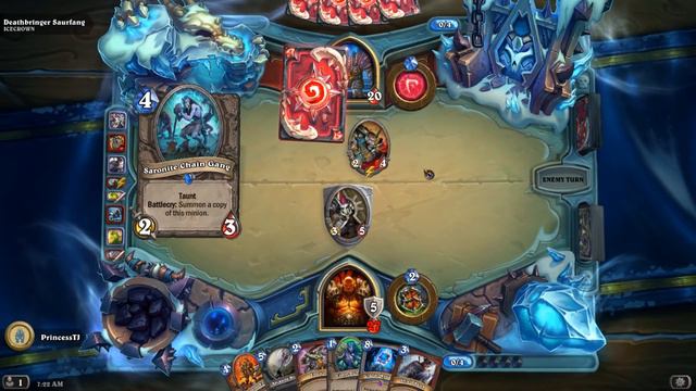Hearthstone: Deathbringer Saurfang with a Basic Warrior Deck смотреть онлайн