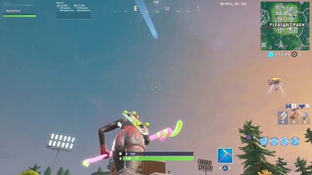 Throw the flying disc toy & catch it before it lands - Challenge Guide Week 3 Season 9 Fortnite смотреть онлайн
