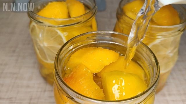 Персики с лимоном и мёдом на зиму! ✧ Peaches with lemon and honey! ✧ SUBTITLES смотреть онлайн