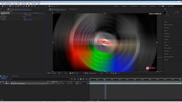 After Effects и CC Radial Blur эффект. смотреть онлайн