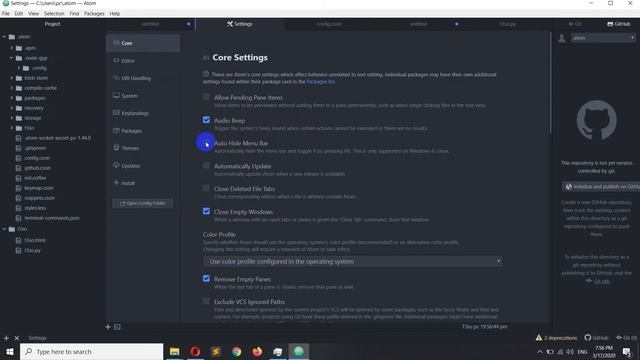How to Enable auto hide Menu Bar in Atom Editor смотреть онлайн