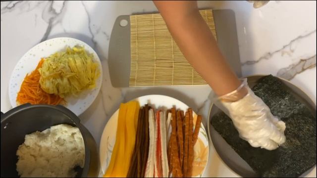 ГОТОВИМ КИМ ПАБ/ корейские роллы/САМЫЙ ПРОСТОЙ РЕЦЕПТ КИМ ПАБА смотреть онлайн