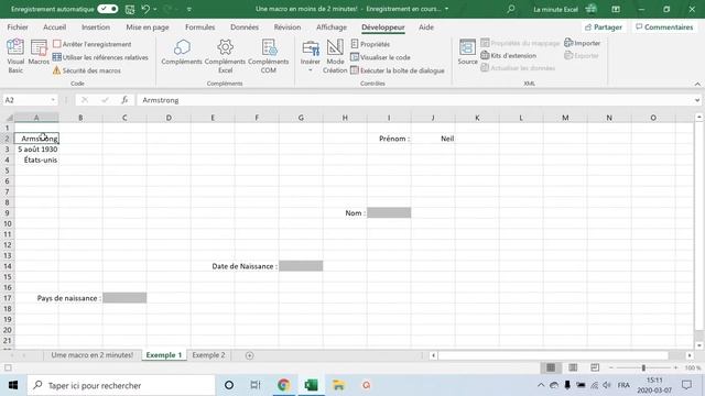 Comment créer une MACRO dans EXCEL смотреть онлайн