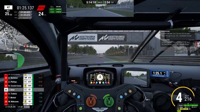 Assetto Corsa Competizione/ Sim Grid endurance cup r4 at 6h Monza смотреть онлайн