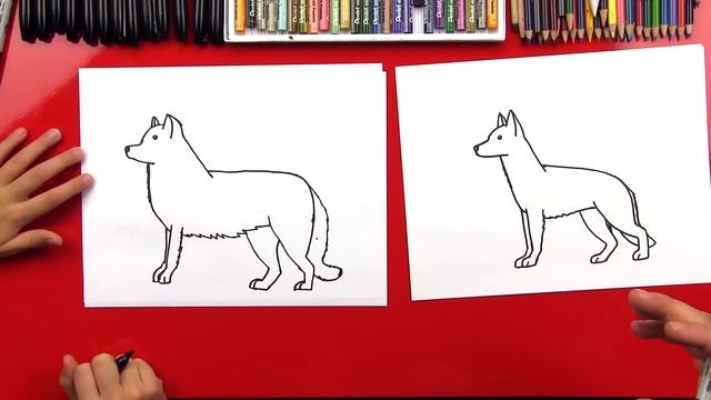 How To Draw A German Shepherd смотреть онлайн