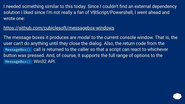 How to Display a Msgbox directly from CMD смотреть онлайн