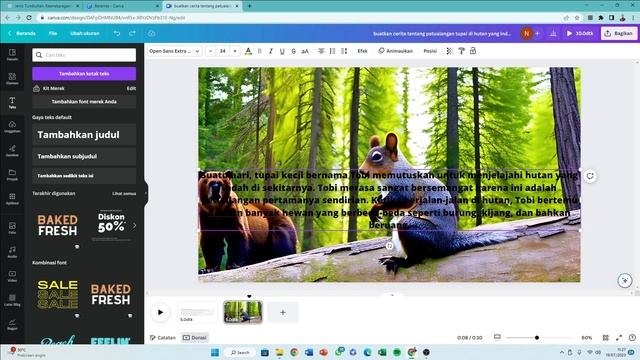 Membuat Video Cerita Animasi Menggunakan AI CANVA смотреть онлайн