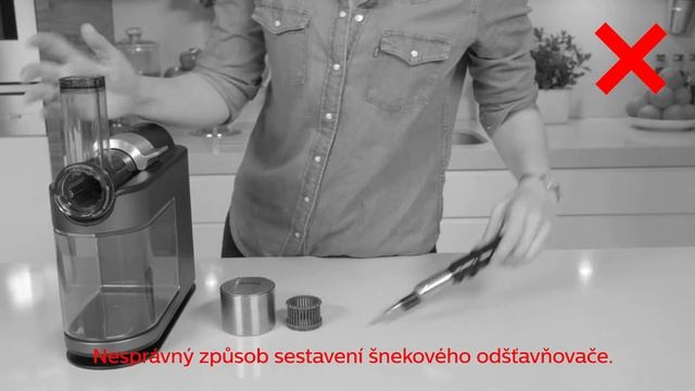 Šnekový odšťavňovač Philips HR1897/30: návod, jak správně sestavit! смотреть онлайн