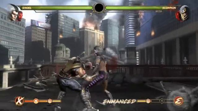 Mortal Kombat 9: Sindel/Shang Tsung on Expert playthrough смотреть онлайн