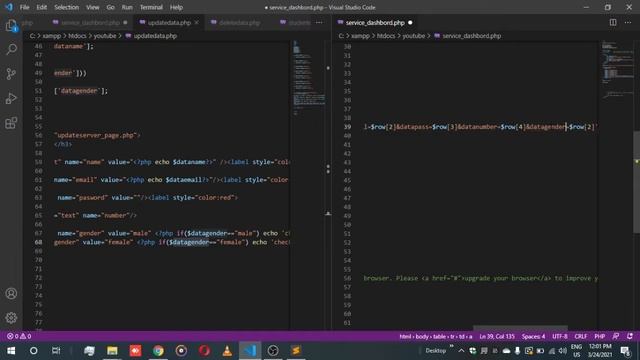 Update in database using php смотреть онлайн