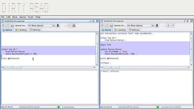 DB & SQL – Abschnitt 12.6: Parallelzugriff & Isolation смотреть онлайн