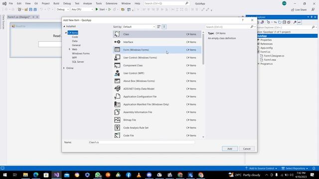 Creating a Quiz App in C# using JSON file-Form design 2 смотреть онлайн