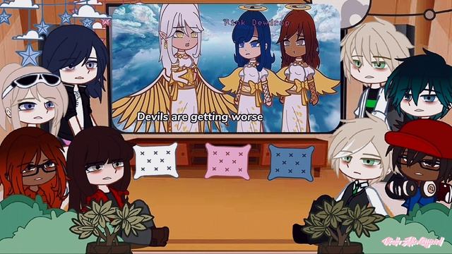 ||? MLB REACT TO ADRINATTE VIDEO'S! ?|| Part 9 || GachaPov || Ladybug And Catnoir ??⬛ ||