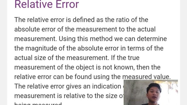 Approximation ( Absolute Error, Relative Error and Mean Absolute Error ) смотреть онлайн