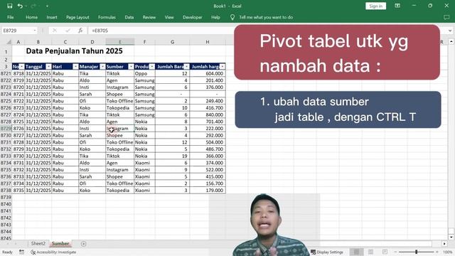 Cara Benar Update Data Pivot Table Excel смотреть онлайн