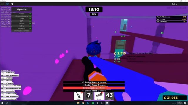 BIG PAINTBALL OP HACK! (ROBLOX) смотреть онлайн