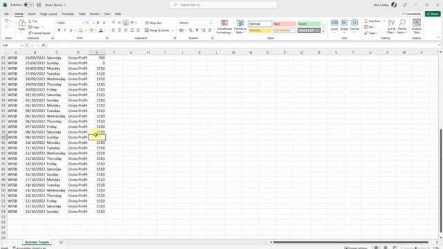 Business Targets - How to view your Gross Profit/Net Profit in Power BI. смотреть онлайн