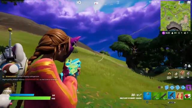 Пытаемся занять топ 1 в Fortnite(Извиняюсь за звук надо сделать погромче) смотреть онлайн