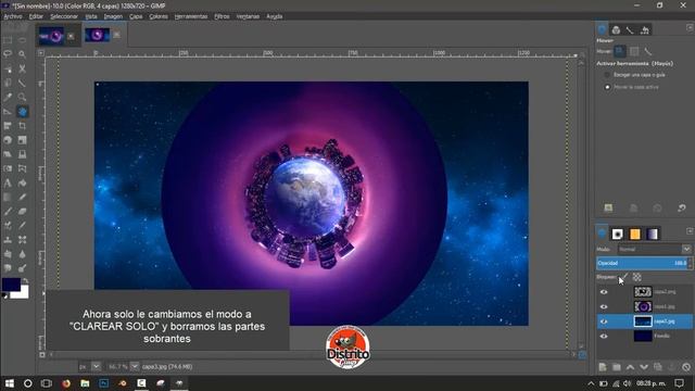 TUTORIALES DE GIMP : Crea tu propio planeta en GIMP 2.8 смотреть онлайн