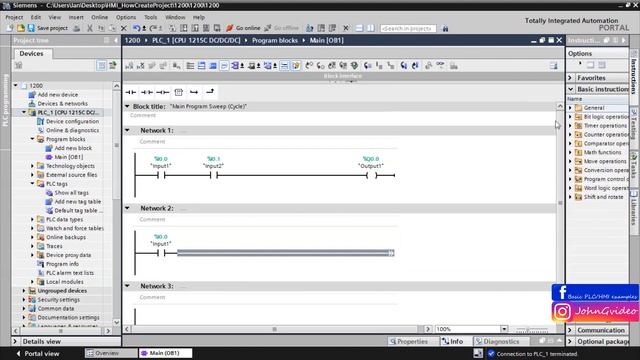 Siemens TIA Portal PLC tutorial - Compare Offline/Online project (Basics) смотреть онлайн