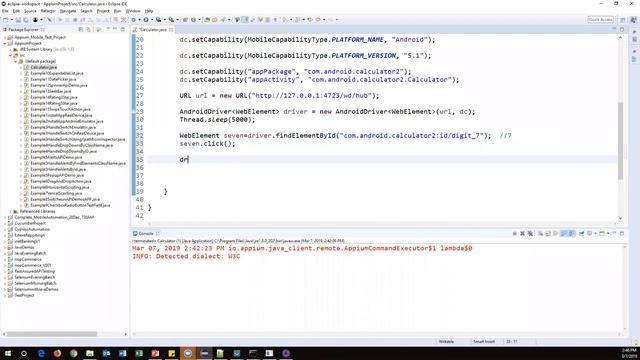 Appium Tutorial 11 : How to Automate Android Calculator смотреть онлайн