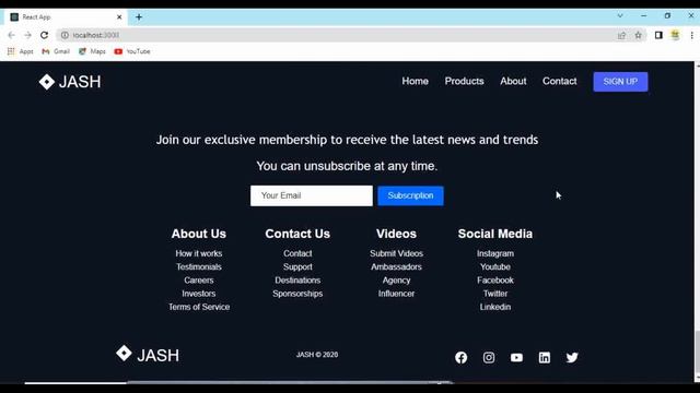 React Website using Styled Components | React JS Project Fully Responsive смотреть онлайн