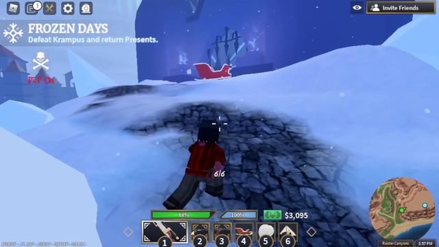 Easiest Way to Kill The Christmas Boss -(Roblox Wild West Christmas Event 2021) смотреть онлайн