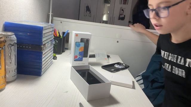Смартфон Xiaomi Redmi Note 11 4 ГБ/128 ГБ серый .Распаковка. смотреть онлайн