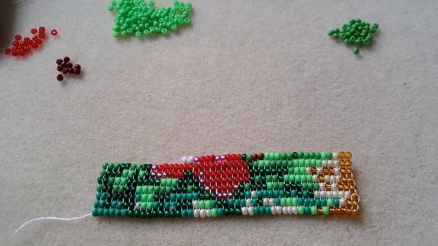 Пaнно из бисера "Журaвль". Ручное ткачество бисером. Полный процесс и завершённая работа смотреть онлайн