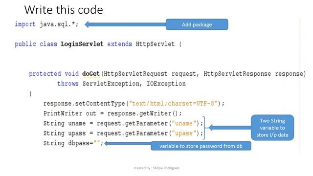Servlet With JDBC Eg video смотреть онлайн
