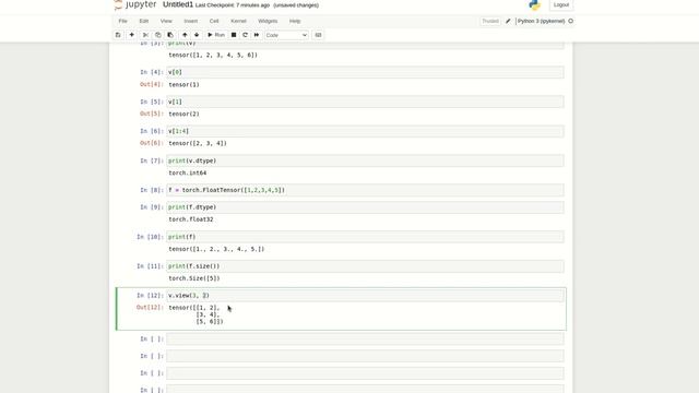 Pytorch 1-dimensional tensor смотреть онлайн
