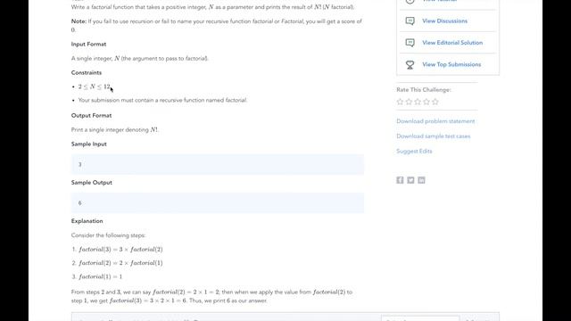 HackerRank Day 9: Recursion | Python смотреть онлайн