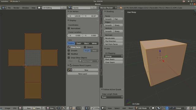 Follow Active Quads UV Mapping Tutorial In Blender смотреть онлайн