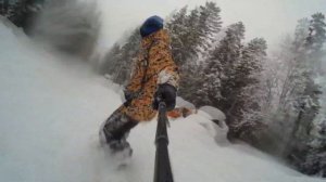 архыз северный склон (лавины и фрирайд)