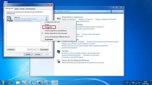 Cómo activar el dispositivo de audio en Windows 7 смотреть онлайн