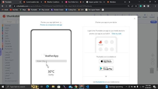 How to Create a Weather app in thunkable? смотреть онлайн