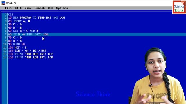Program to find HCF and LCM of Two Numbers in Qb64 - Qbasic Programs in Hindi | Computer Programmin смотреть онлайн