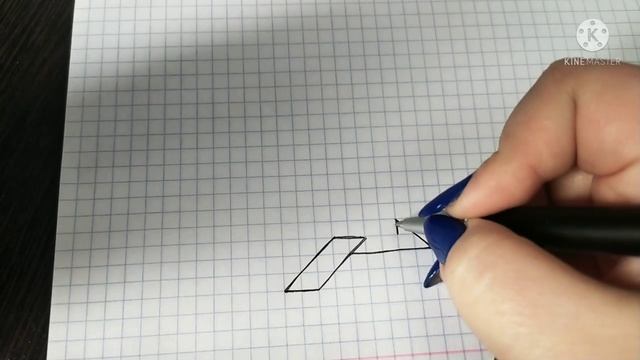 Как нарисовать самолёт | Рисунок гелевой ручкой по клеткам| Рисунок на клетчатой бумаге смотреть онлайн