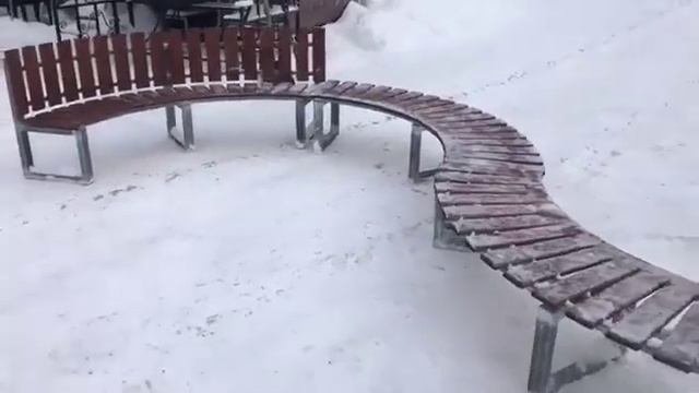 Как собрать радиусную скамейку. смотреть онлайн