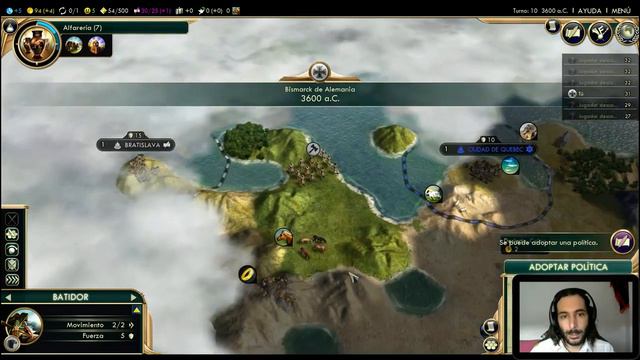 Civilization V Gameplay Tutorial Guia para principiantes (Fundar y gestion de Ciudad) смотреть онлайн