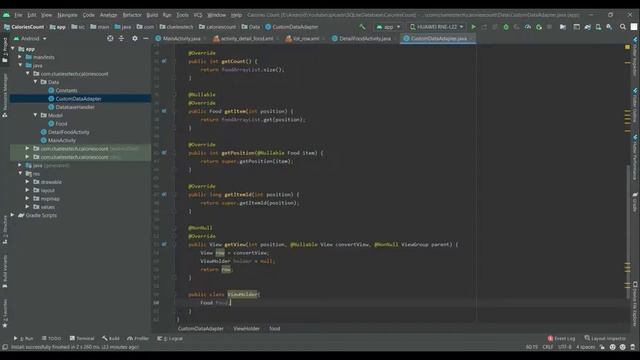 Android Studio | Calories Count Application using SQLite Database | Part 6 #AndroidStudio # Android смотреть онлайн