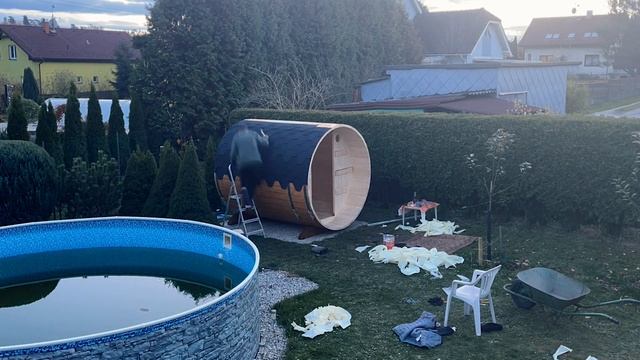 Building a Barrel Sauna Alone | BALTRESTO смотреть онлайн