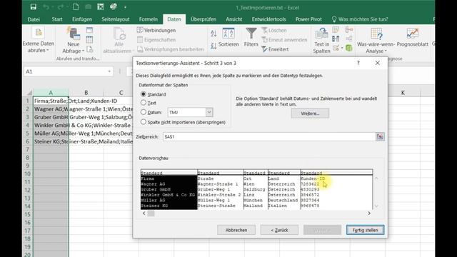 Excel einfach erklärt: Datensätze aus TXT-Datei importieren (Excel 2021 Statistik) смотреть онлайн