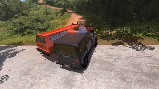Jungle Rock Island Police Chases | BeamNG.drive смотреть онлайн