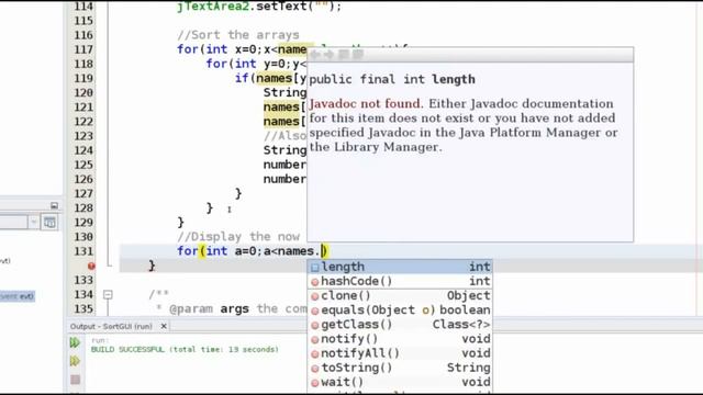 Java Netbeans GUI for sorting strings. Part 1 of 2 смотреть онлайн