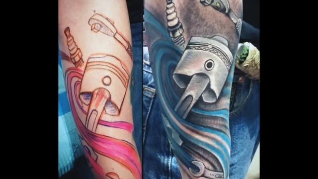 60 Piston Tattoos For Men смотреть онлайн