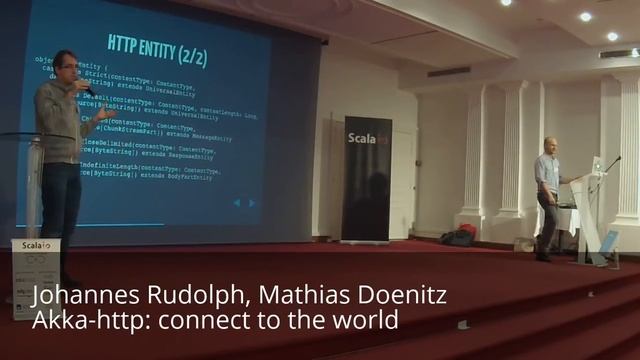 ScalaIO - Johannes Rudolph, Mathias Doenitz - Akka-http: connect to the world смотреть онлайн
