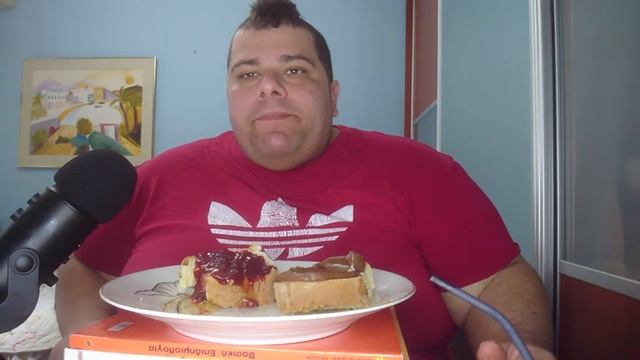 Tasty, ?Greek Breakfast ?Bread With Nutella,?Marmelade And? Honey.ASMR,MUKBANG.ENJOY!!(No Talking)?